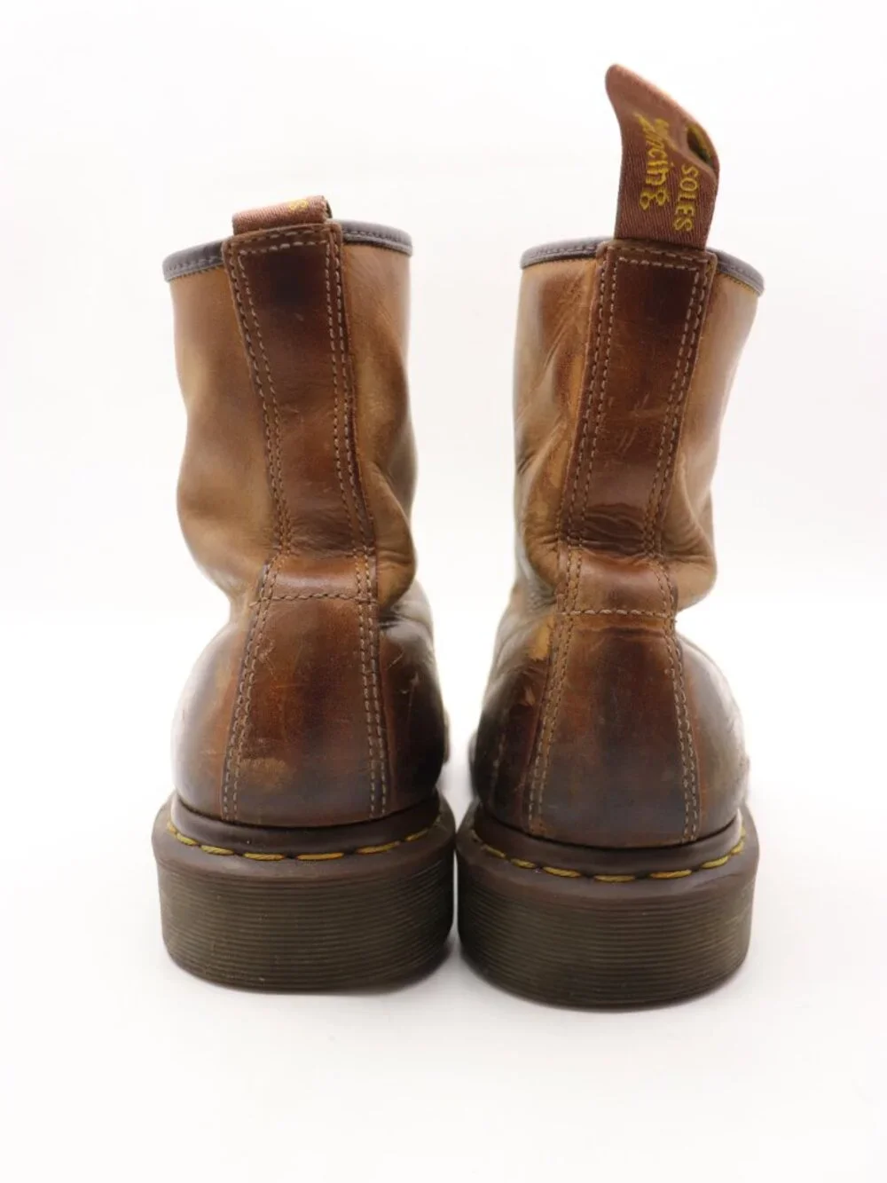 Doc Dr. Martens 1460 Men's Size 10 Crazy Horse Brown Leather Boots Lace Up